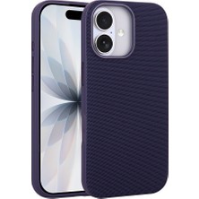 Cepustik Telefon Aksesuarları iPhone 16 Kılıf M-Safe Şarj Özellikli Kumaş Tasarımlı Miami Sert Pc Kılıf