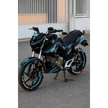 Banxtre Mondial Drift-L Için 33 Parça Açık Mavi Komple Sticker Seti