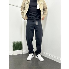 Erkek Baggy Jean Taşlanmış