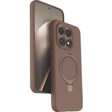 Aslanoğlu Store Newface Xiaomi Mi 15T Regal Magsafe Standlı Kapak - Çöl Titanyum