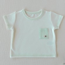 Mimu Baby Bambu Cep Detaylı Karyokalı Bebek Pijama Üstü - Krem