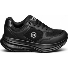 Celira Tmp Siyah File Cilt Kadın Sneakers Spor Aykkabı