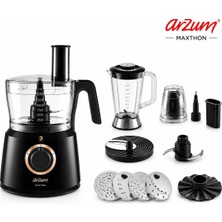 Arzum Çok Amaçlı Mutfak Robotu 1000W Güçlü Motor 1 Litre Blender Sürahili Pulse Fonksiyonlu Sebze Doğrayıcı ve Öğütücü Sistem