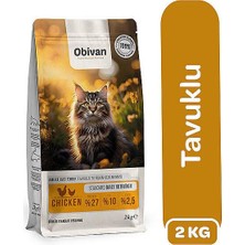 Obivan Tavuklu Yetişkin Kedi Maması 2 kg