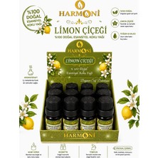 Harmoni Limon Çiçeği Esansiyel Uçucu Koku 10ML 12'li Stant Difüzör Esansı Buhurdanlık Yağı ve Oda Kokusu