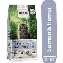 Obivan Somonlu ve Hamsili Yetişkin Kedi Maması 2 kg