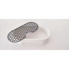 Sska Plastik Mutfak Banyo Süzgeçli Dekoratif Sabunluk Kalıp Sabun Standı 13 x 6,5 x 3 cm