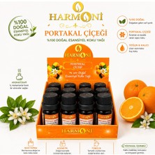 Harmoni Portakal  Çiçeği Esansiyel Uçucu Koku 10ML 12'li Stant Difüzör Esansı Buhurdanlık Yağı ve Oda Kokusu