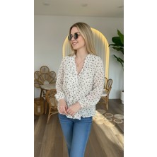Benevento Clothing Puantiye Detaylı Şık Gömlek