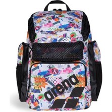 Arena One Go Backpack 45L Allover Collage Unisex Yüzücü Sırt Çantası 010232101