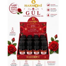 Harmoni Gül Çiçeği Esansiyel Uçucu Koku 10ML 12'li Stant Difüzör Esansı Buhurdanlık Yağı ve Oda Kokusu