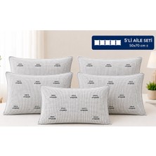 Mandaş 5li Aile Seti Lüx Medikal Ortopedik Visco Dolgulu Yastık (50X70)