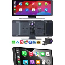Die Grup 4K 10.2 Inç Çift Kameralı Araç Multimedya Ekranı Carplay Kablosuz Tüm Cihazlara Uyumlu