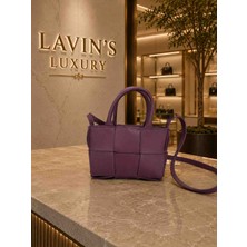Lavin’s Luxury Amora Mini Tote – Mor Elegans Çanta