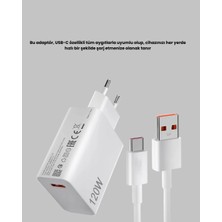Die Grup 120W Hızlı Şarj Başlığı Ultra Güçlü Type-C Adaptör Kablo Dahil