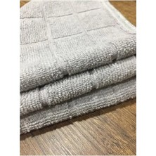 Die Grup Gri Mikrofiber Yer Bezi, 50X50 cm Ölçüsünde 2'li Paket