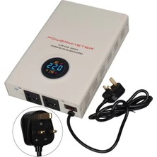 EstoreBox SLIM-2000 Otomatik 2000VA Kombi Voltaj Regülatörü (Ingiliz Fişli Evrensel Çoklu Soke