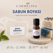 Carmelina Şeffaf Sabun Bazı Ve Mavi Sabun Boyası