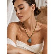 Solare Accessories Akik & Lav Taşı Doğal Taş Kolye