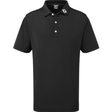 Footjoy Stretch Pique Solid Çocuk T-Shirt Siyah 92745