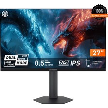 Gamebooster 27" GB-27A1H480FUFSC Atlas Dual FU48 0.5ms 4K 240Hz - Fhd 480Hz Fast IPS Flat Dual Mode Pivot Gaming Monitör