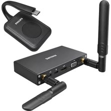 EstoreBox SWR8106E/93 Kablosuz Hdmı & VGA Görüntü Aktarıcı Set - 50 Metre Menzilli