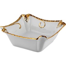 Roykıng Camelia Gold Kare Salata Kasesi 22X22X7