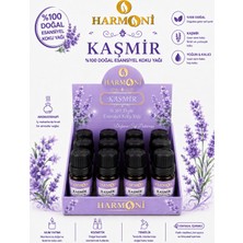 Harmoni Kaşmir Çiçeği Esansiyel Uçucu Koku 10ML 12'li Stant Difüzör Esansı Buhurdanlık Yağı ve Oda Kokusu