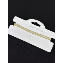 Melisa Takı & Aksesuar 316L Çelik Jewelry Gold Renk Asansörlü Bileklik