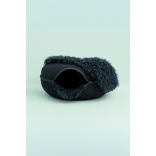 Empressco Coolizz Peluş Donut Kedi Yatağı - Peluş Donut Kedi Tüneli - Rahat Kullanım