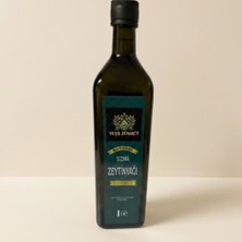 Yeşil Zümrüt Natürel Sızma Zeytinyağı Marasca Cam Şişe 1 Litre