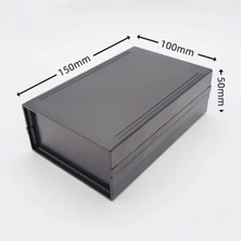 Robiz Plastik Elektronik Proje Kutusu 150MM x 100MM x 50MM Siyah  Devre Prototip Güç Kaynağı Amfi Öğrenci Projesi Akıllı Ev Personel Takip Kapı Giriş Otomasyon Endüstriyel Kontrol