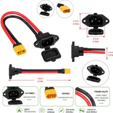 XT60 Power Şarj Soketi Dönüştürücü Kablo