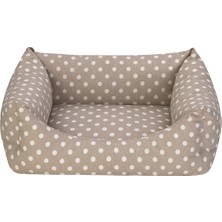 Empressco Pet Comfort Uniform Kedi ve Köpek Yatağı Puantiyeli Bej Xsmall 40X50 cm - Fiyatı, Yorumları