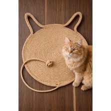 Empressco Naspar %100 Organik Jüt Ip Kedi Tırmalama Matı - Doğal Örme Kedi Yatağı Oval 35X60 cm - Fiyatı, Yorumları