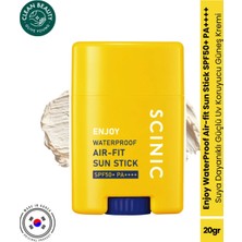 Scinic Enjoy Waterproof Air-Fit Sun Stick Suya Dayanıklı Yüksek Koruma Faktörlü Güneş Kremi 20GR