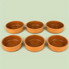 AdenArtpottery 6'lı Sırlı Toprak Sütlaç Güveci