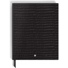Montblanc Timsah Desenli Deri Siyah Büyük Boy Defter 135977