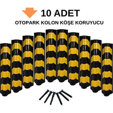 Trafik Plus Otopark Kolon Köşe Koruyucu Oval, 10 Adet, 12X12X80 cm