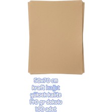 Seyfi Kırtasiye 50X70 cm Kraft Kağıt Yüksek Kalite 140 gr Dokulu 100 Adet Umur Kağıtcılık