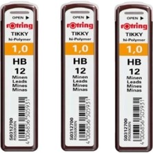 Rotring Min 1,0 (Hb) Hi-Polymer ( 3 Adet ) Tek Ebat