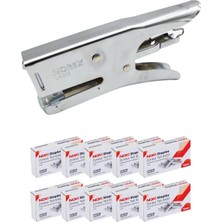Norex Pens Tipi 24/6 Zımba Makinası + 10 Adet Zımba Teli Tek Ebat Büyük Boy