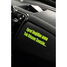 Banxtre Neon Sarı Renk Eşref Değilim Ama Tek Rüyam Sensin.. Sticker Etiket