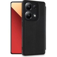 Bilfold Xiaomi Redmi Note 13 4g Kılıf Flip Cover - Siyah