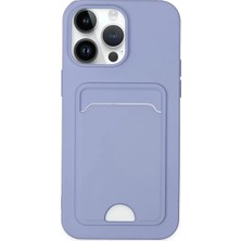 Iphone 14 Kılıf Kelvin Kartvizitli Silikon - Lila