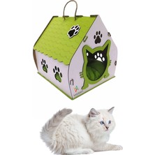 Empressco Nurnivus Pati Dekoratif Ahşap Kedi Evi Yuvası Peluş Minderli Evcil Hayvan Yatağı Evi Kulübesi - Fiyatı, Yorumları