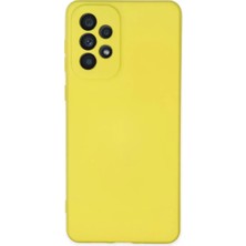 Galaxy A23 4g Kılıf Nano Içi Kadife Silikon - Sarı