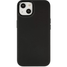 Iphone 14 Kılıf Asya Deri Silikon - Siyah
