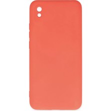 Redmi 9A Kılıf Nano Içi Kadife Silikon - Turuncu