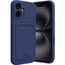 Iphone 16 Kılıf Kelvin Kartvizitli Silikon - Lacivert